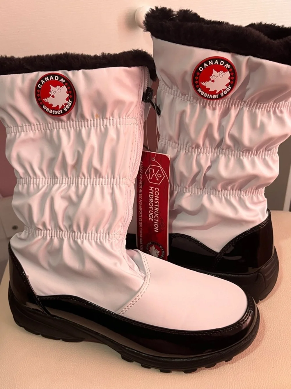 Canada Weather Gear Pink Waterproof Men’s Snow Boots